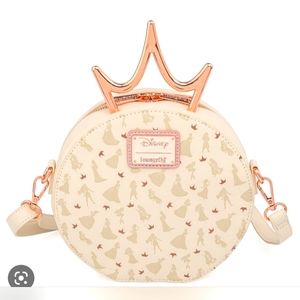 Loungefly Purse Princess Rose Gold Crown  Design